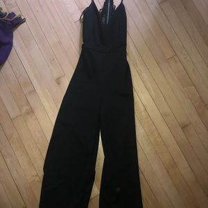 Black laced dress jumpsuit